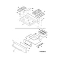 Frigidaire FFGF3049LSH top/drawer diagram