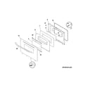 Frigidaire FFGF3011LWE door diagram