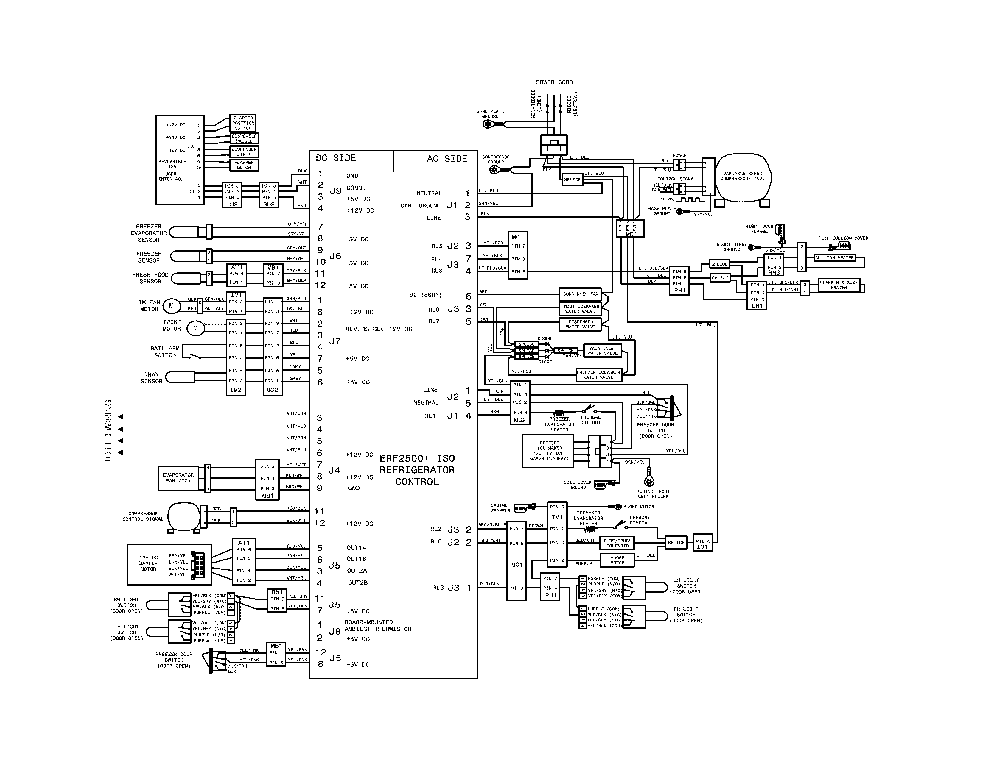 Frigidaire FGHB2866PF9A wiring schematic diagram