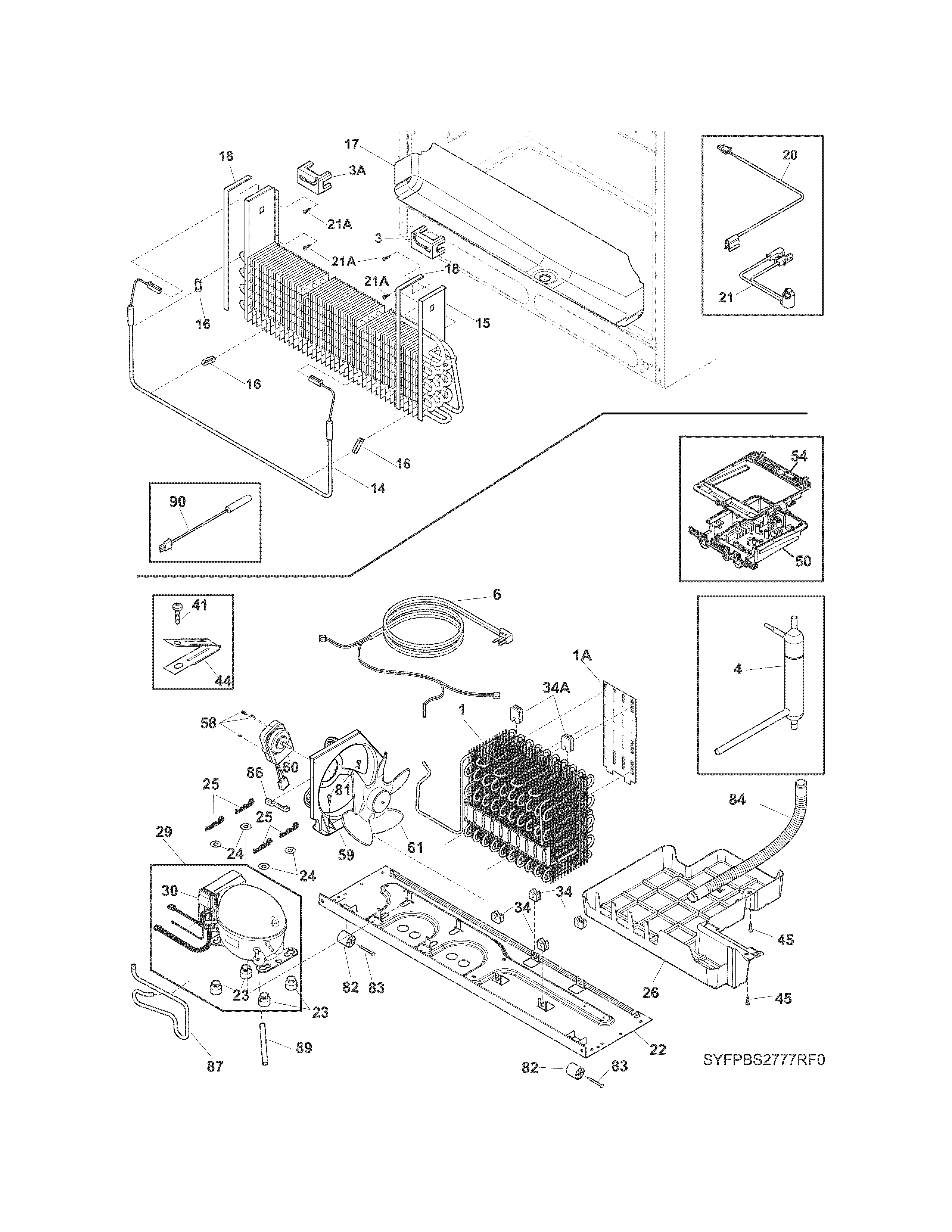 Frigidaire FPBS2777RF2 cooling system diagram