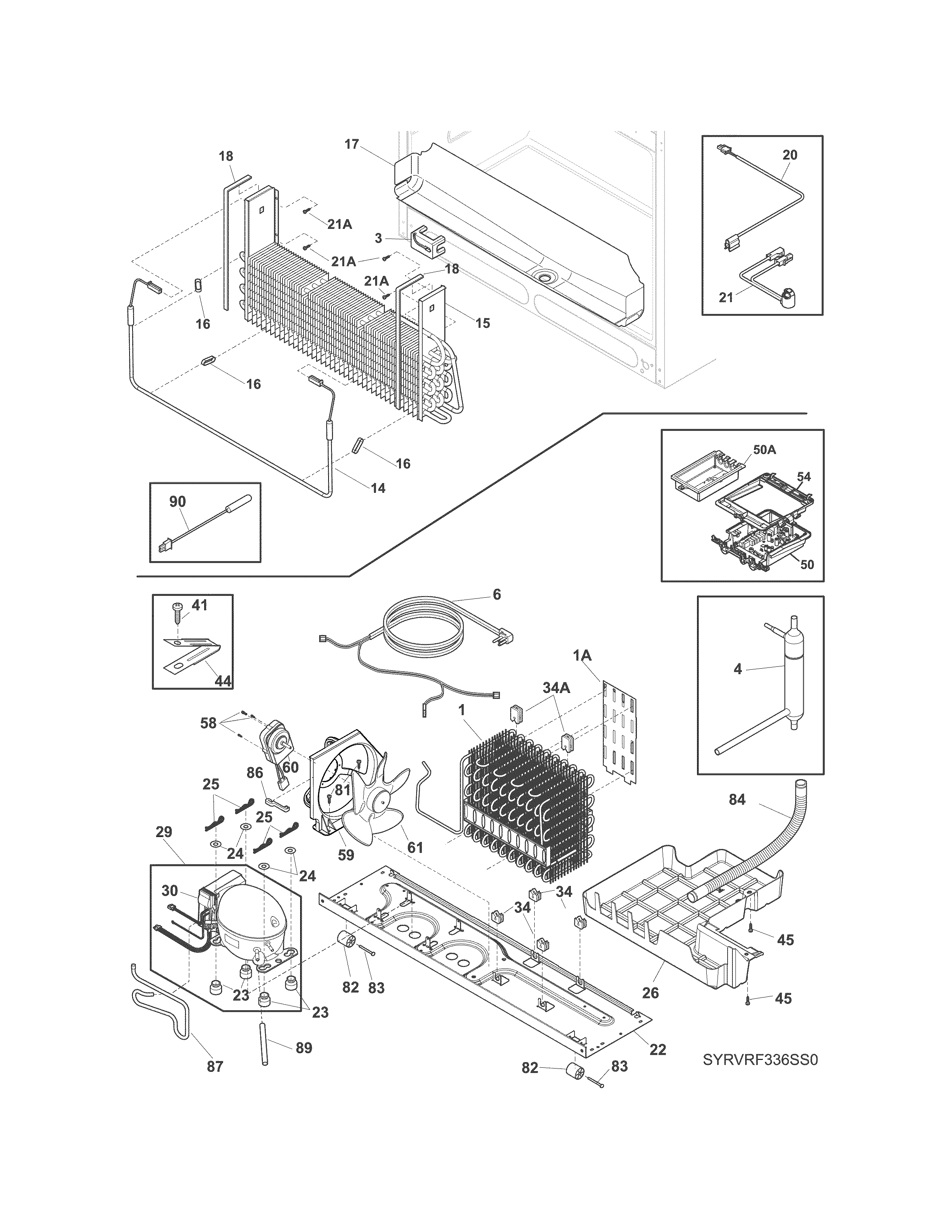 Electrolux EI23BC60KS7A cooling system diagram