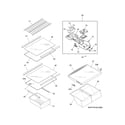 Frigidaire FFHT1821QW2 shelves diagram