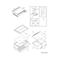 Frigidaire FGHT1846QP1 shelves diagram