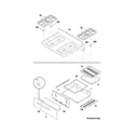 Frigidaire FFGF3017LWG top/drawer diagram