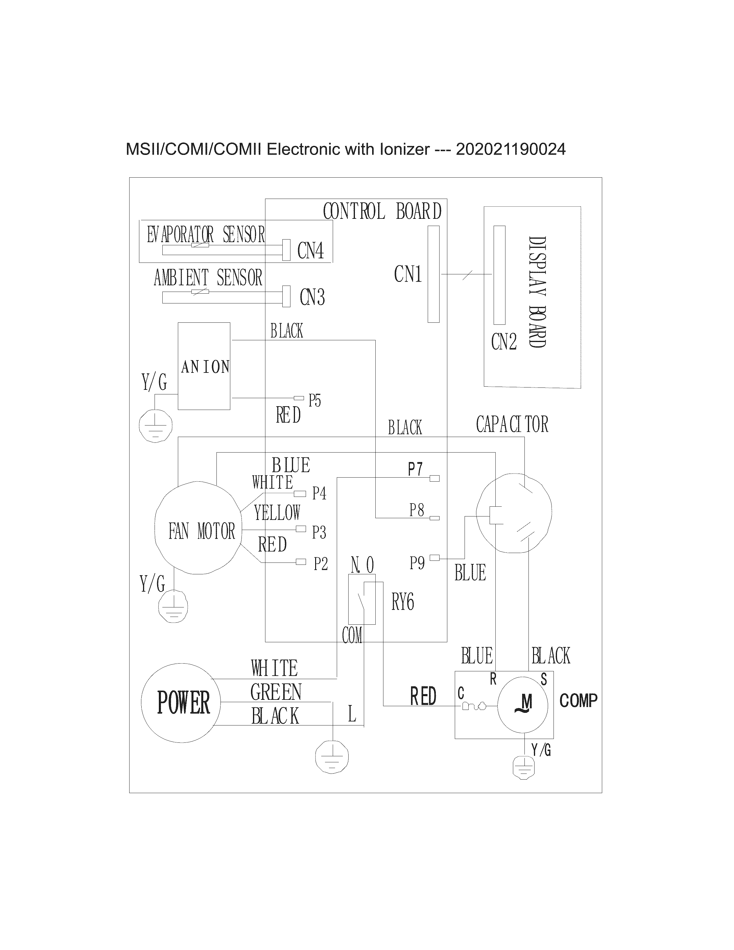 Frigidaire FFRE0833Q18 wiring diagram diagram