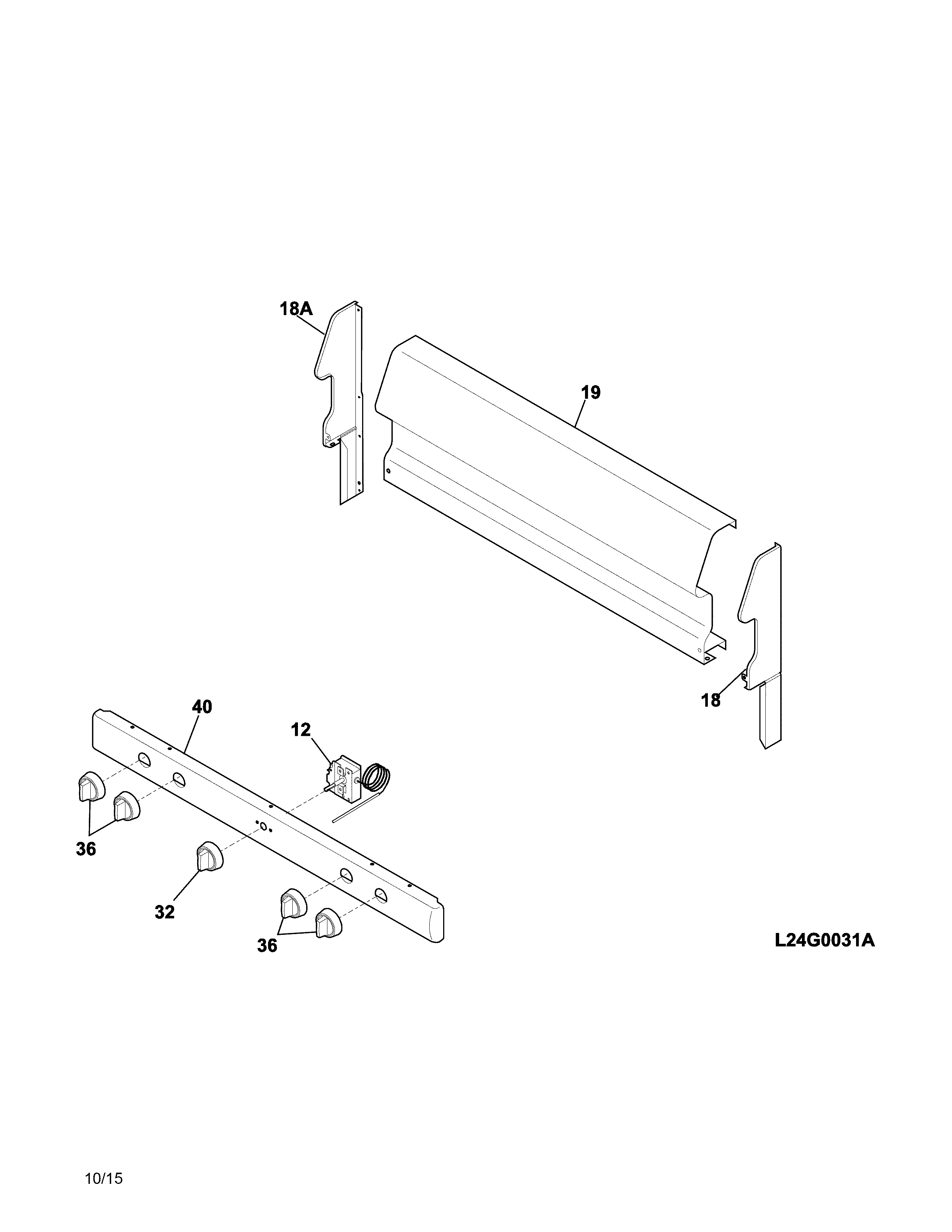 Kenmore 79073032313 backguard diagram