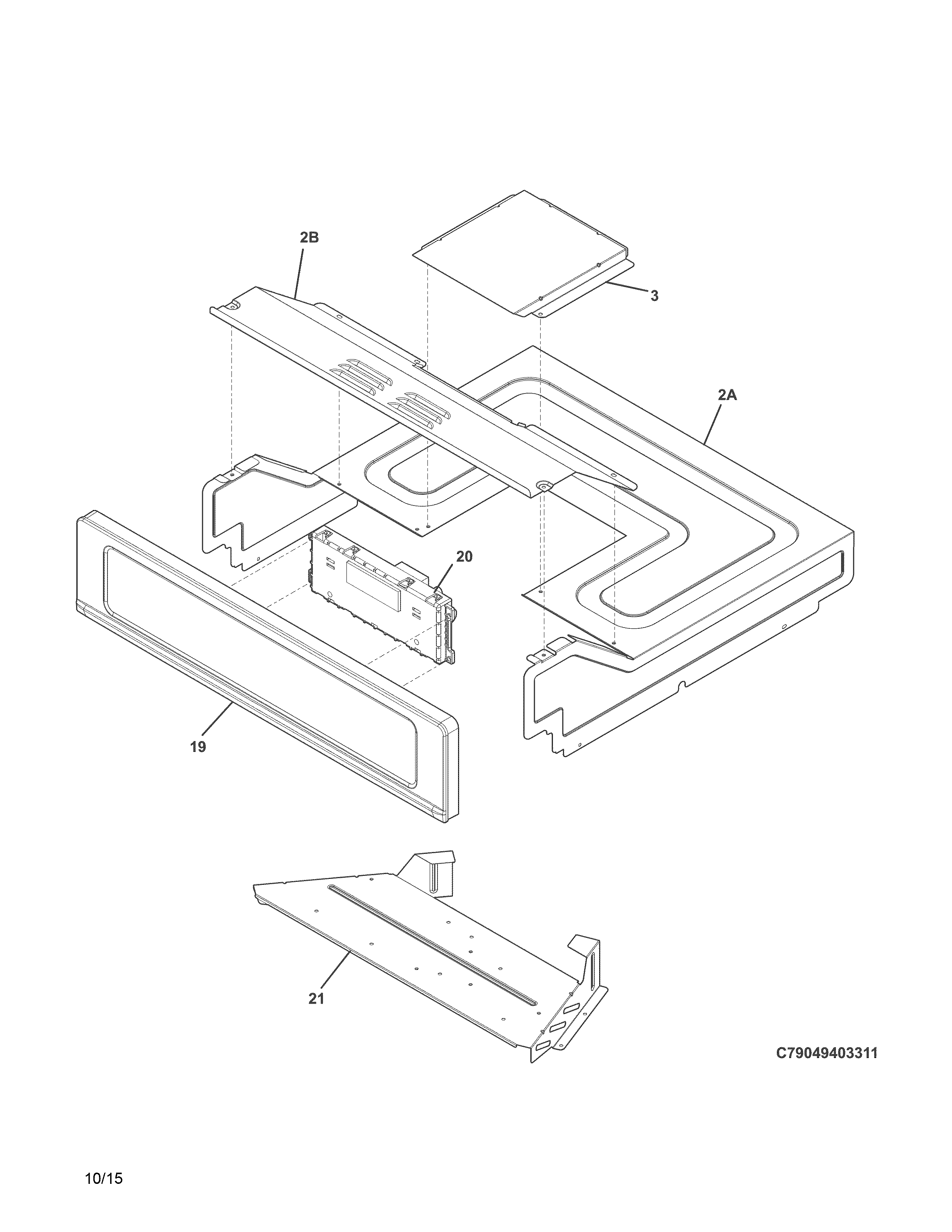 Kenmore 79049409313 control panel diagram
