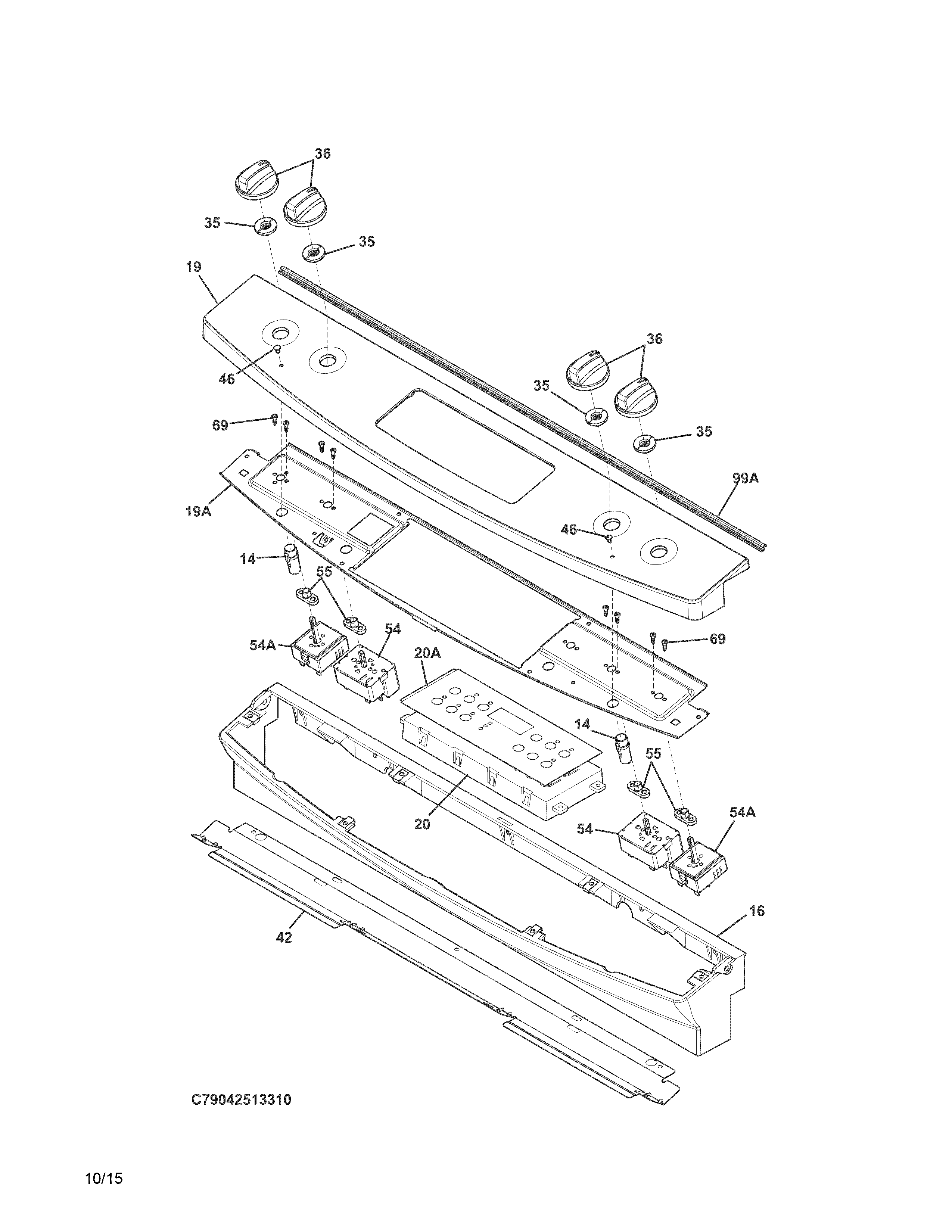 Kenmore 79042513313 backguard diagram