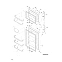 Frigidaire FFTR1614RW1 doors diagram