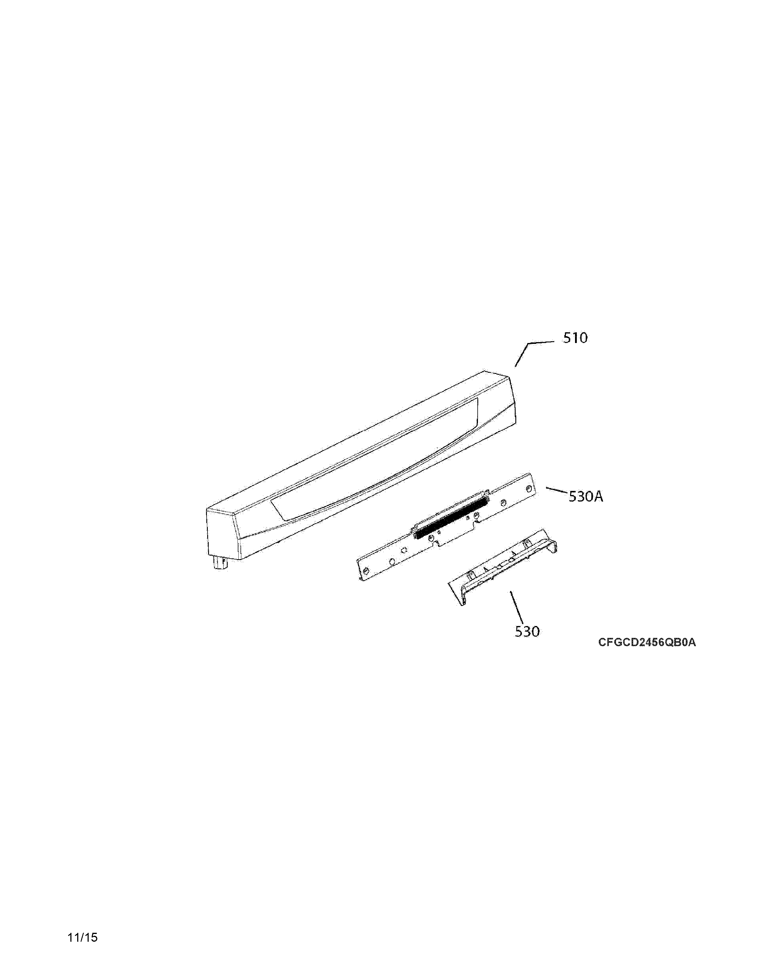 Frigidaire FGCD2456QB0A control panel diagram