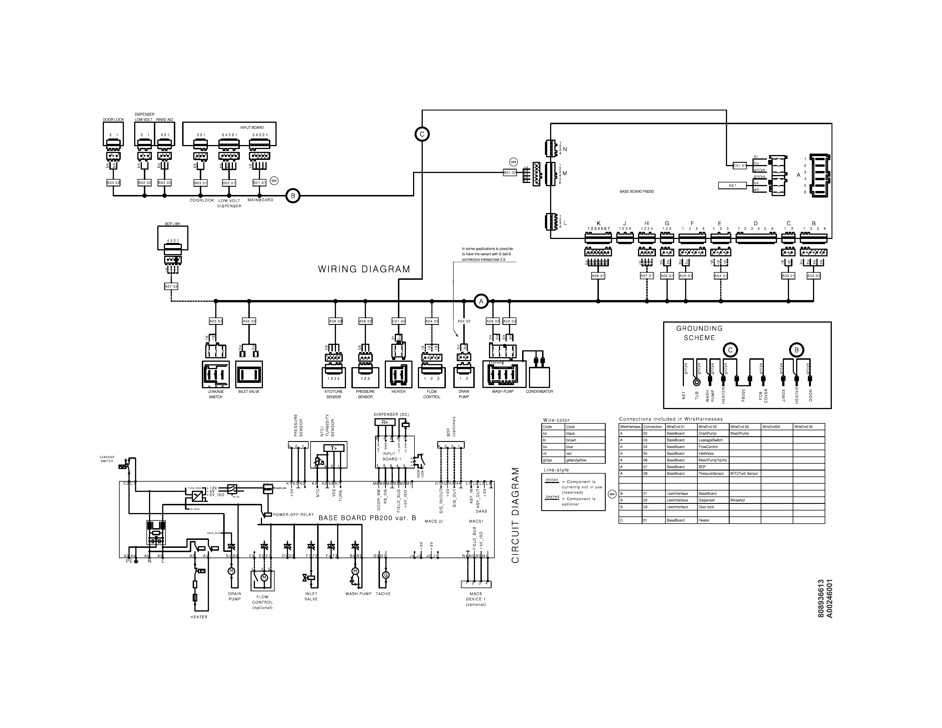 Frigidaire FGCD2456QB0A wiring diagram diagram