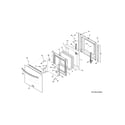 Frigidaire FFEW2415QBA door diagram