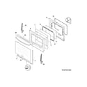 Frigidaire FGGF3030PBA door diagram