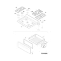 Frigidaire FGGF3030PWB top/drawer diagram