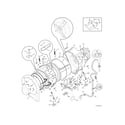 Frigidaire FFFW5100QA0 motor/tub diagram