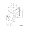 Frigidaire FFID2423RS3B tub diagram