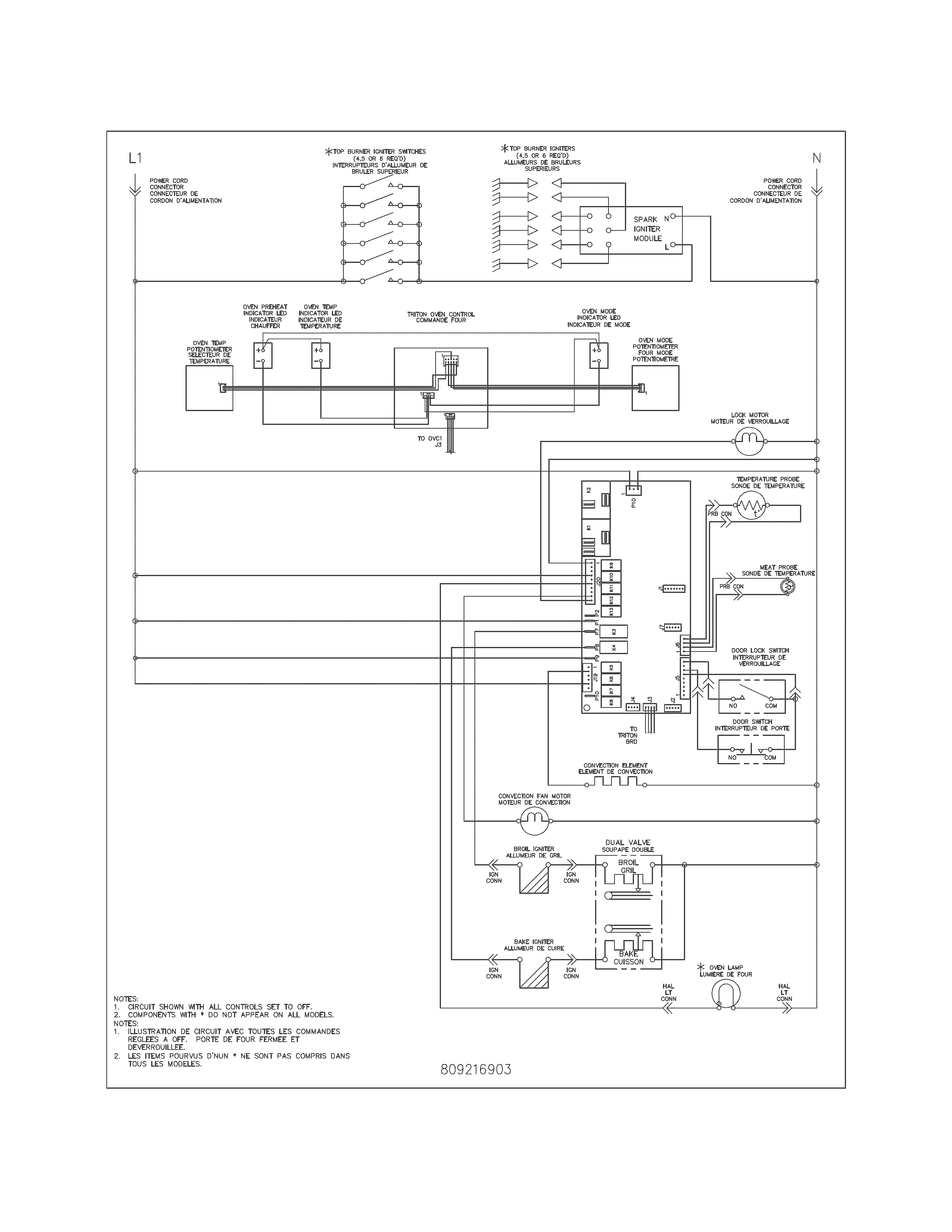 Frigidaire FPGF3077QFA wiring diagram diagram