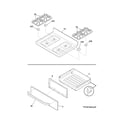 Frigidaire FFGF3053LSL top/drawer diagram