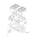 Frigidaire FFGC3026SWA cook top diagram