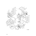 Kenmore 41771723510 upper cabinet/drum heater diagram