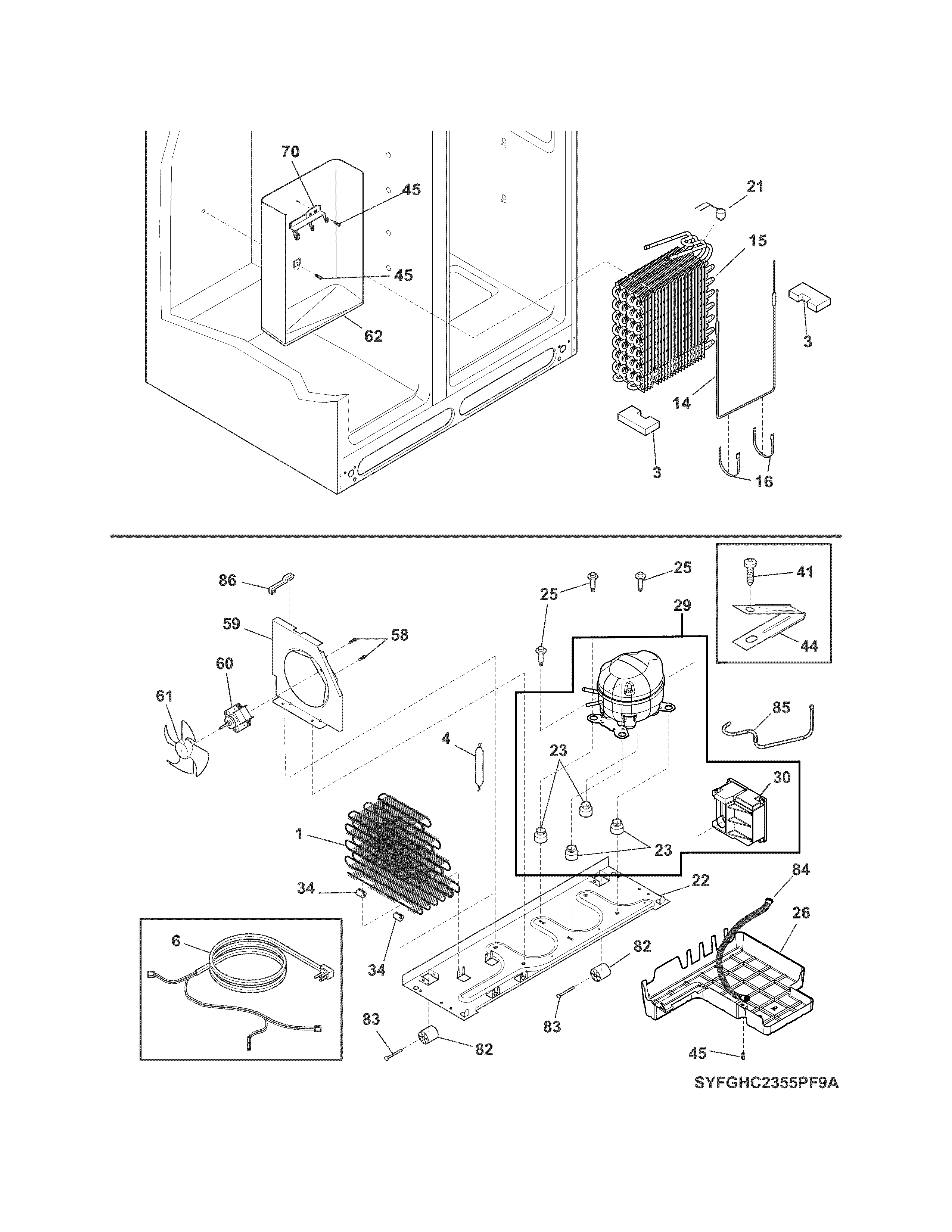 Electrolux EW23CS75QS0 system diagram
