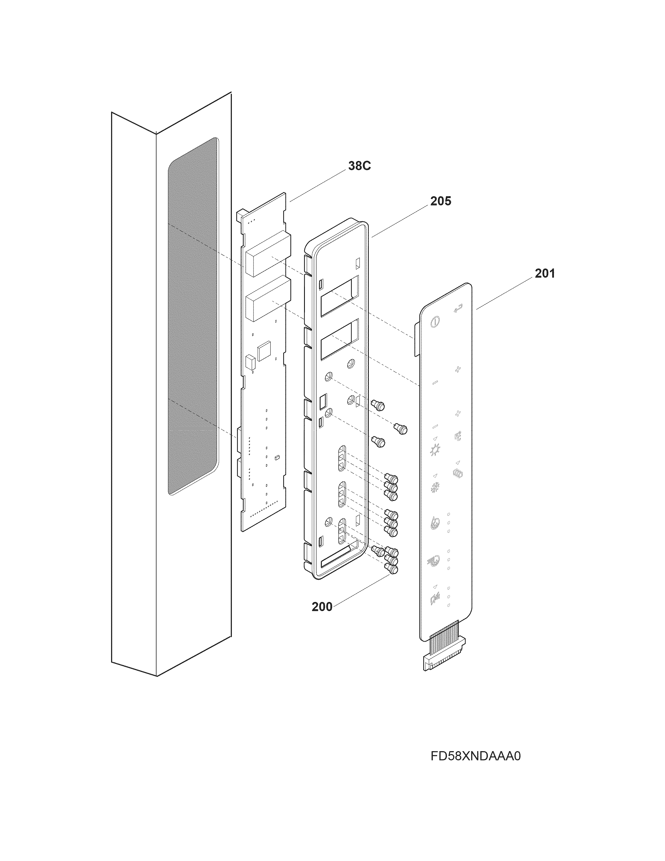 Frigidaire FGUN2642LP6 controls diagram