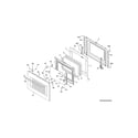 Frigidaire CFES3025PSG door diagram