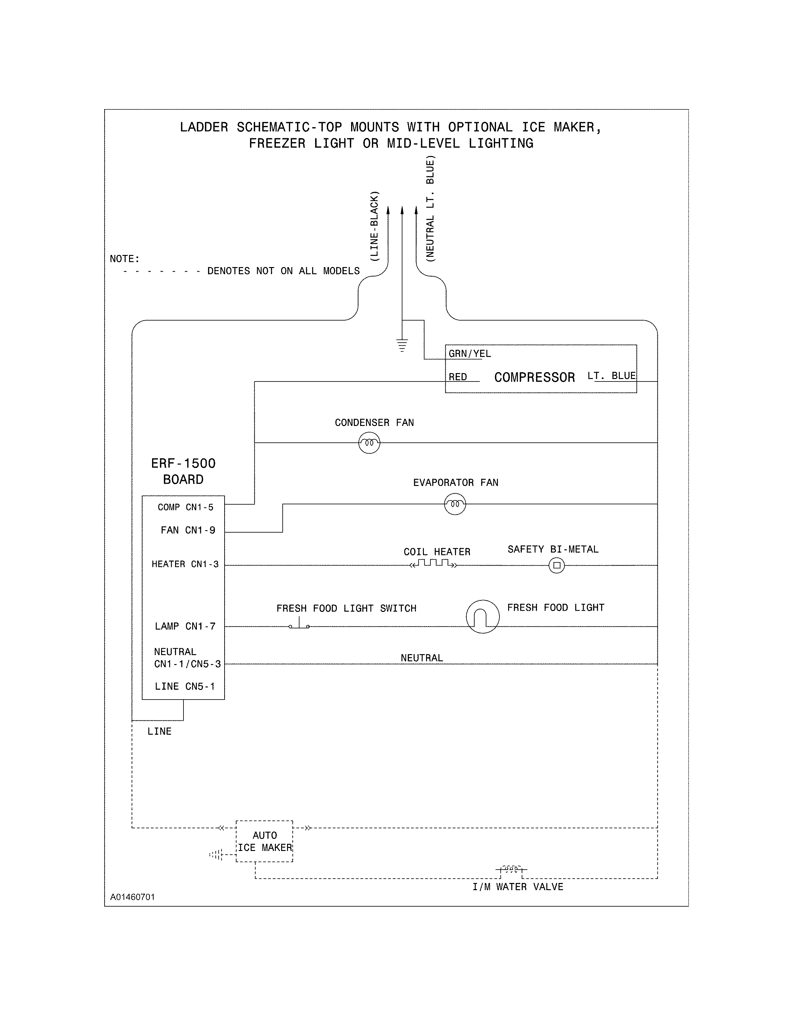 Frigidaire FFHT1821QS3 wiring schematic diagram