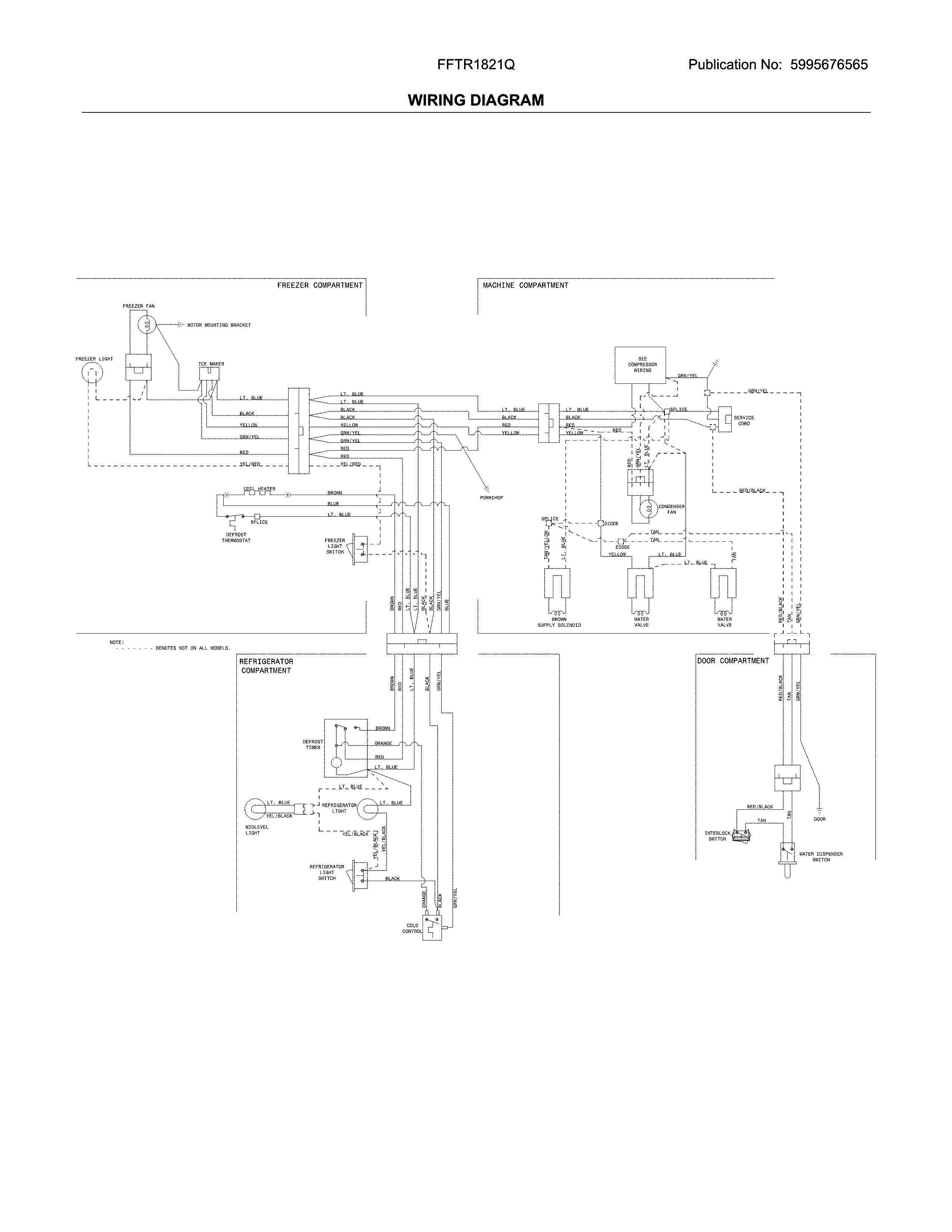 Frigidaire FFTR1821QB5A wiring diagram diagram