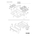 Frigidaire DGGF3045RFB top/drawer diagram
