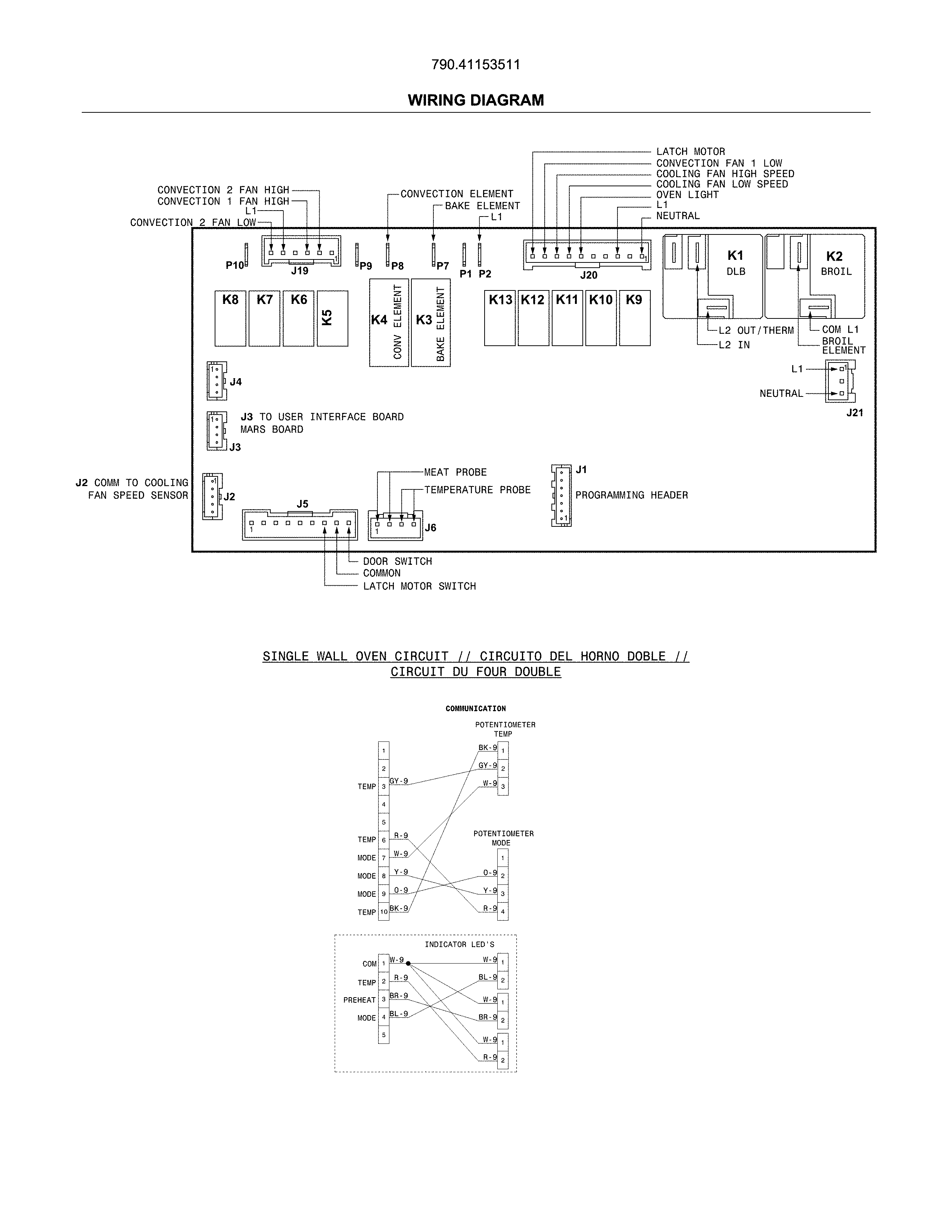 Kenmore Pro 79041153511 wiring diagram diagram