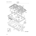 Frigidaire FFGC3626SSB maintop diagram