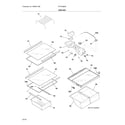 Frigidaire FFTR16B2RS0 shelves diagram