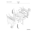 Frigidaire FGGF3060SFA door diagram