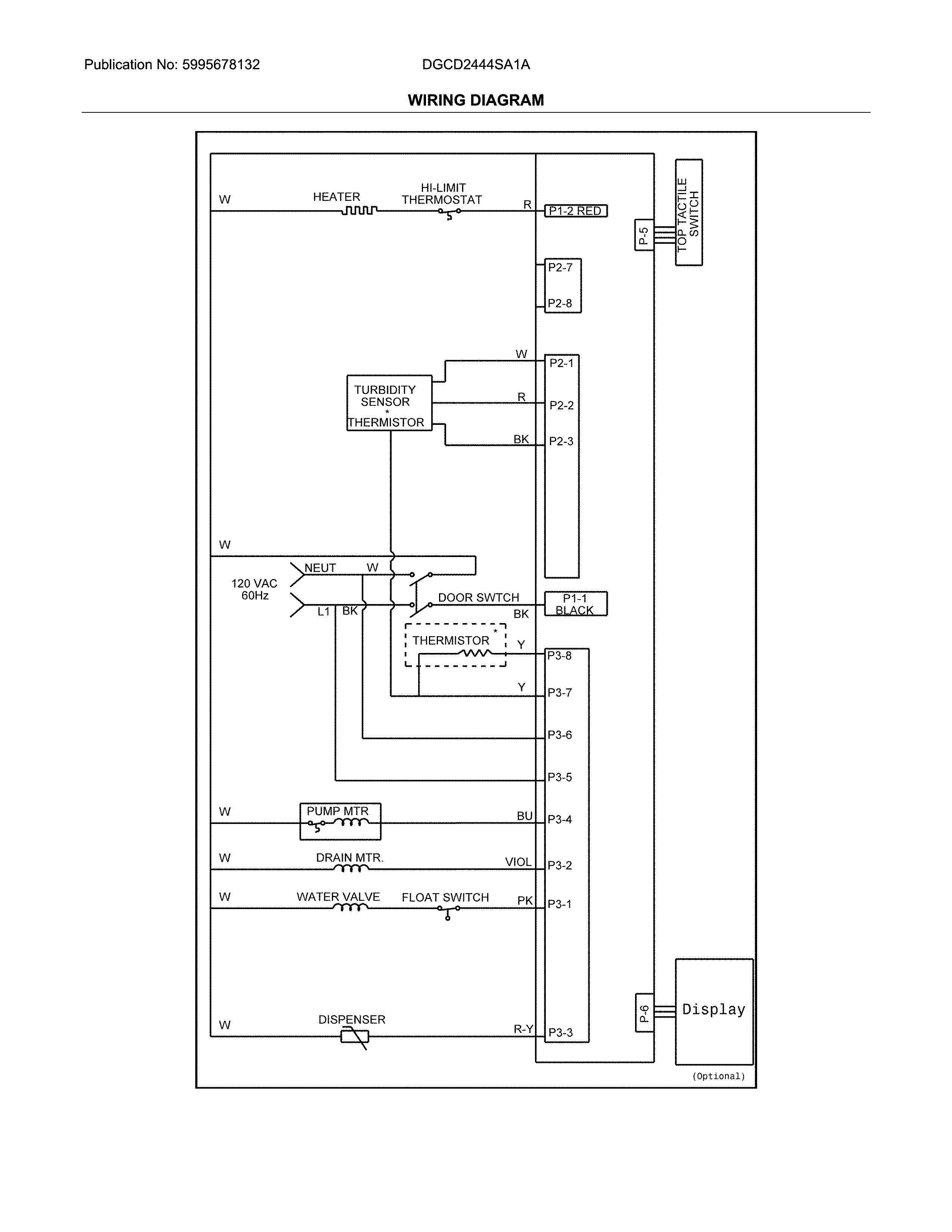 Frigidaire DGCD2444SA1A wiring diagram diagram