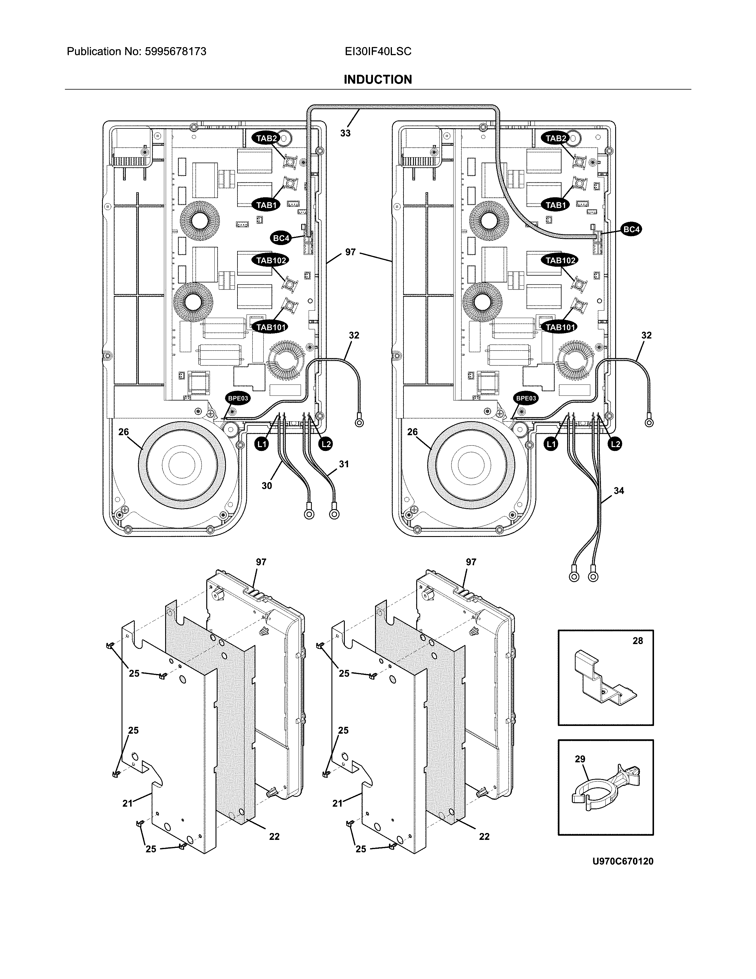 Electrolux EI30IF40LSC induction diagram