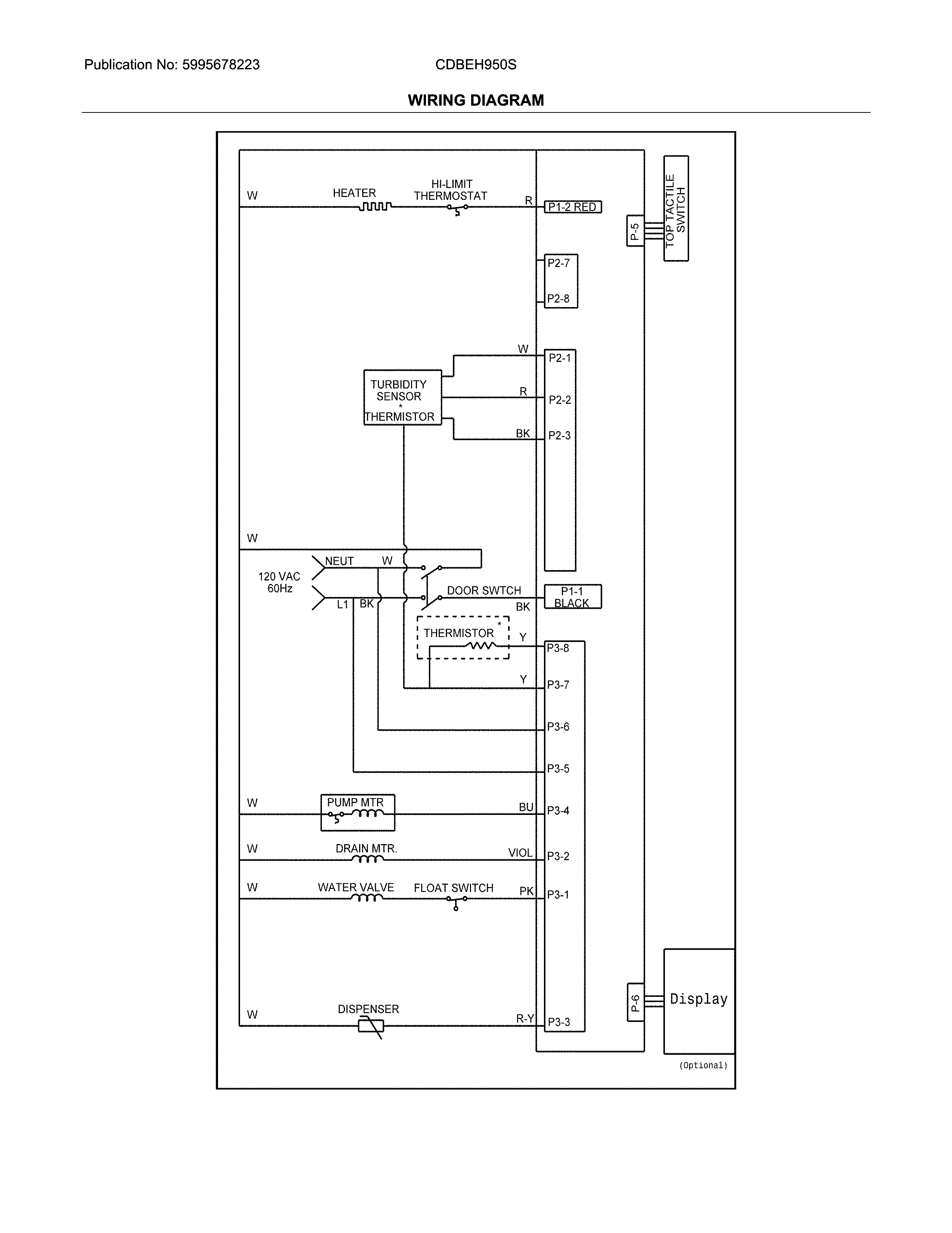 Crosley CDBEH950SW0A wiring diagram diagram