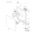 Frigidaire FGBD2438PW9B door diagram