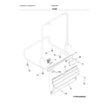 Frigidaire FGBD2438PW9B frame diagram