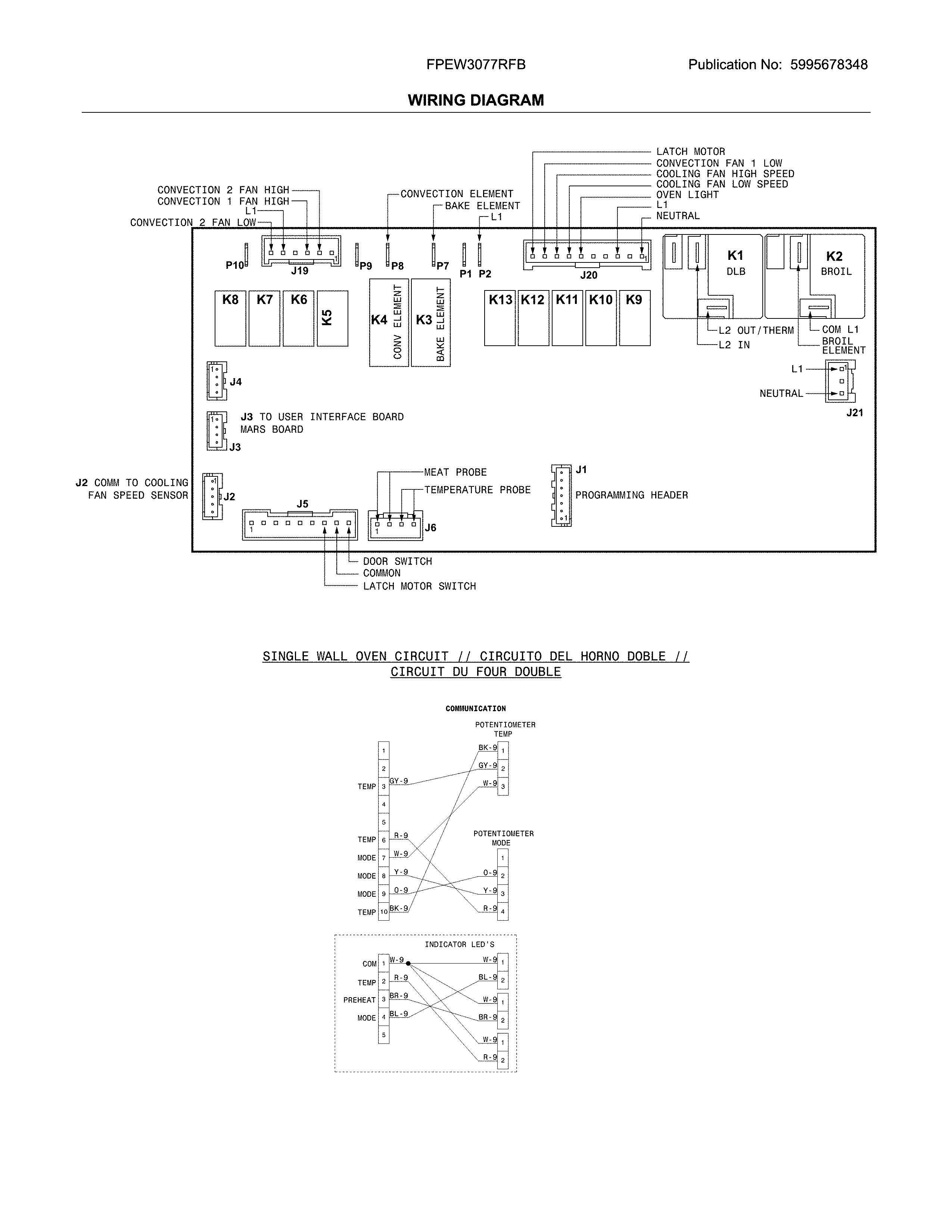 Frigidaire FPEW3077RFB wiring diagram diagram