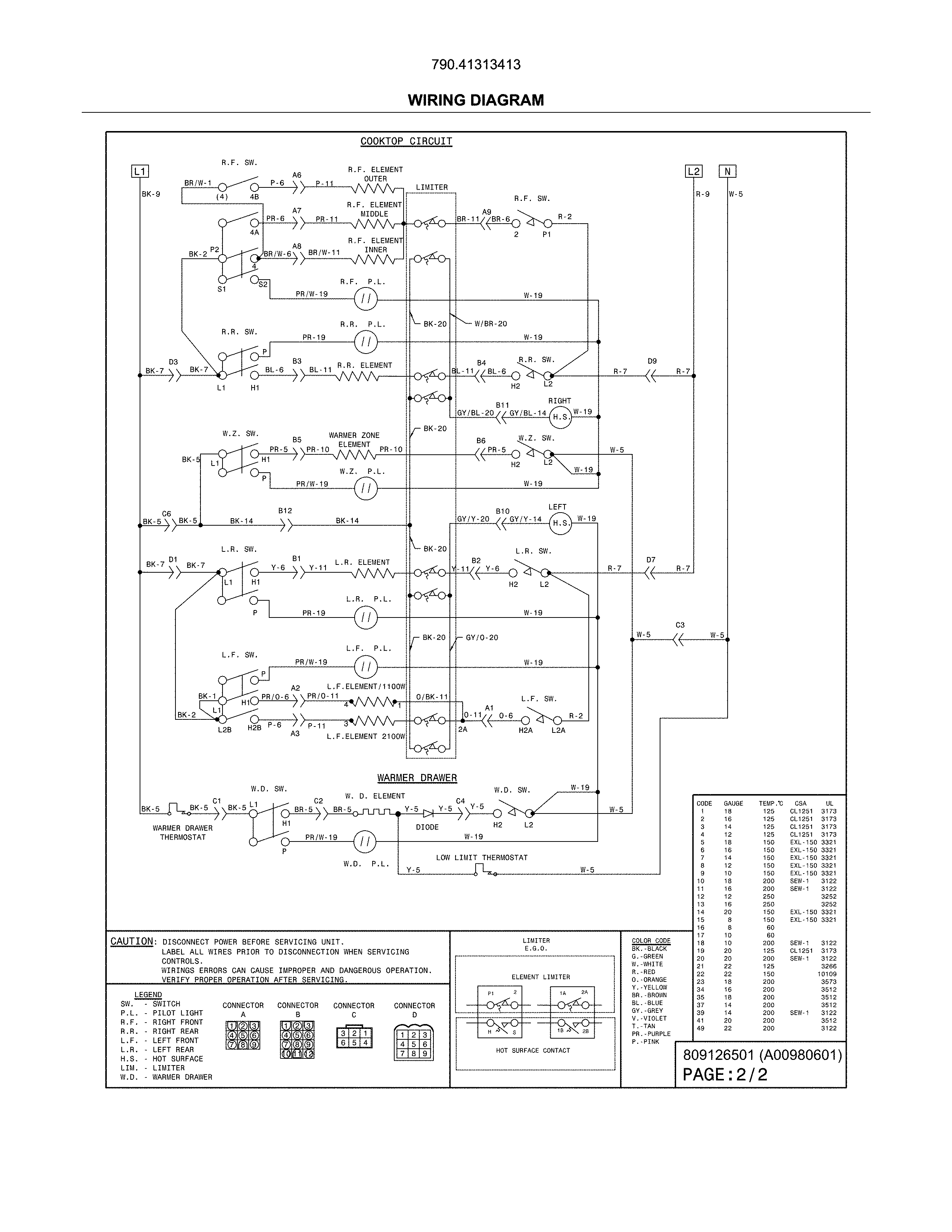 Kenmore Elite 79041313413 wiring diagram diagram