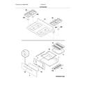 Frigidaire FFGF3017LWH top/drawer diagram