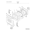 Frigidaire FGGF3030PBD door diagram