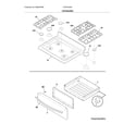 Frigidaire FGGF3035RWC top/drawer diagram