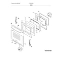 Frigidaire FGGF3035RWC door diagram