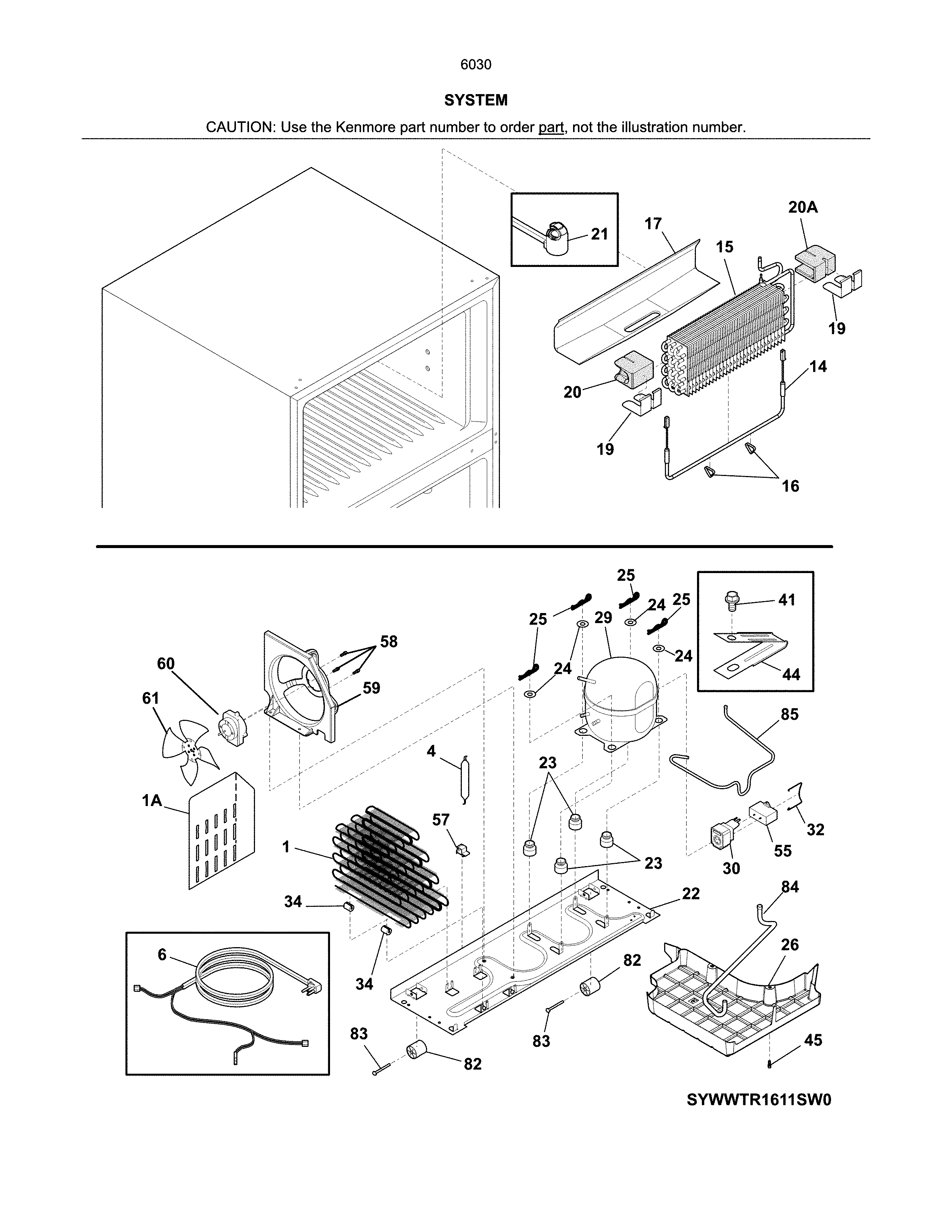 Kenmore 25360303610 system diagram