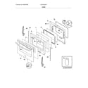 Frigidaire LGGF3042KFT door diagram