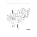 Frigidaire FPGF3077QFE door diagram
