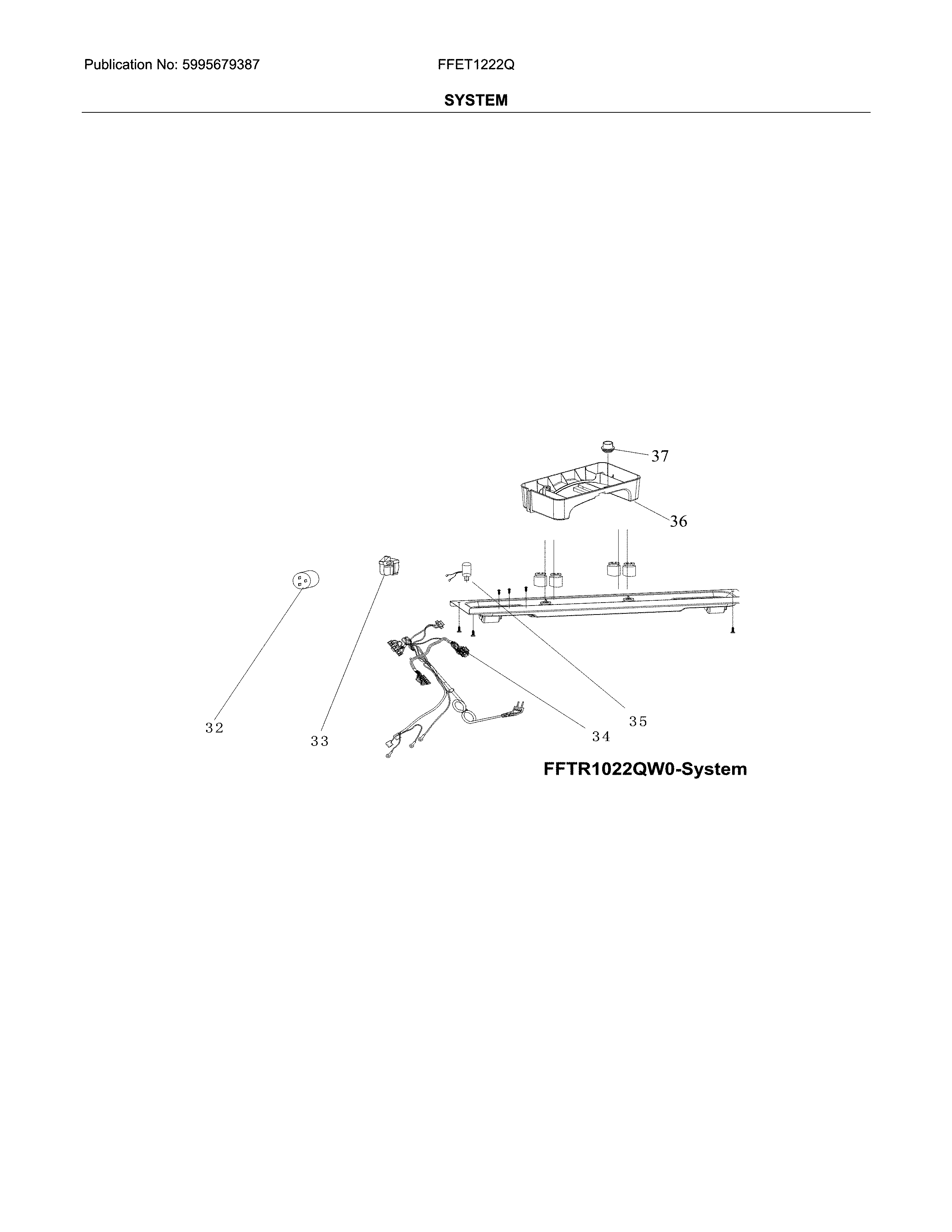 Frigidaire FFET1222QB0 system diagram