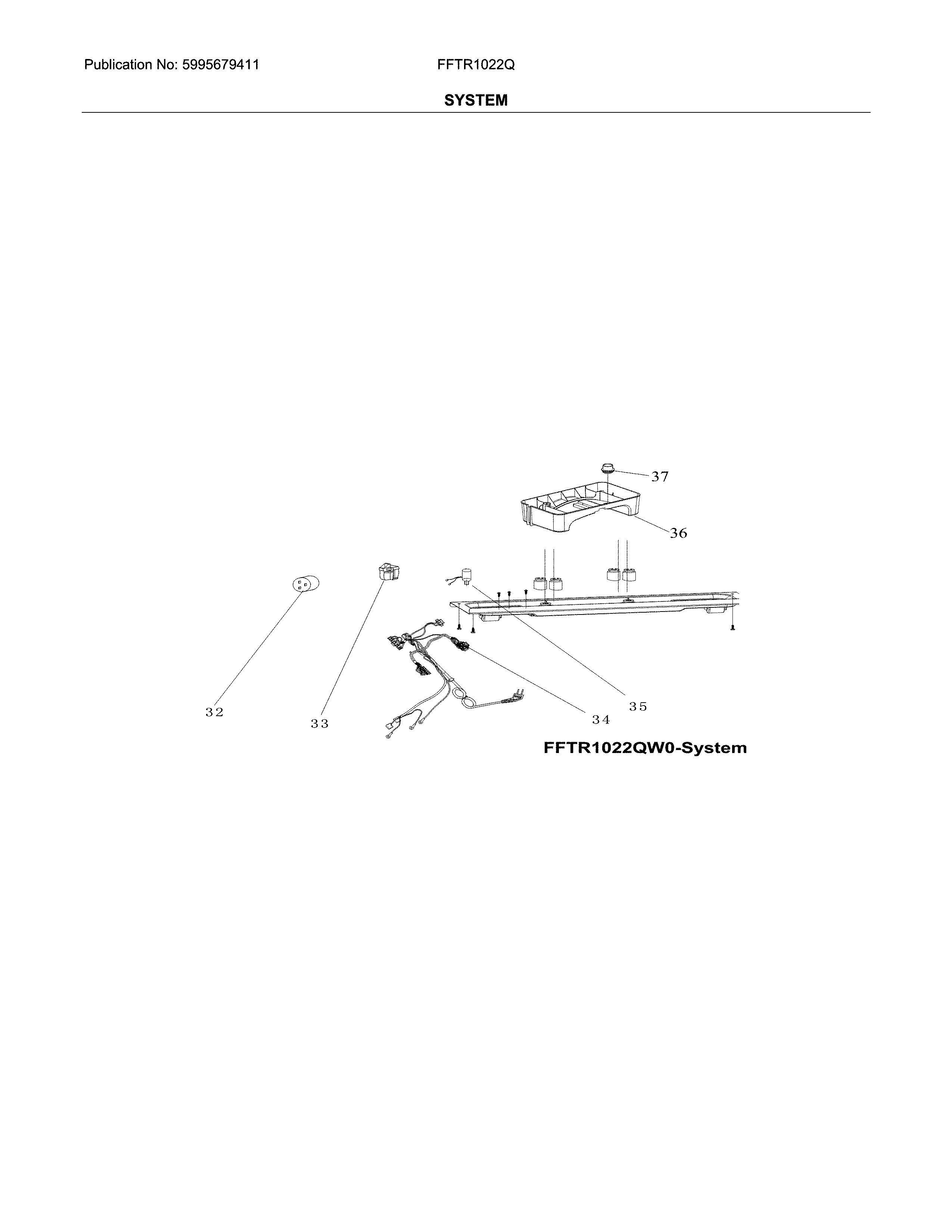 Frigidaire FFTR1022QB0 system diagram